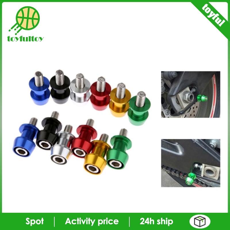 Set 2 Ống Cuộn CNC Màu Đỏ Cho Xe Mô Tô 2009-2014 8mm