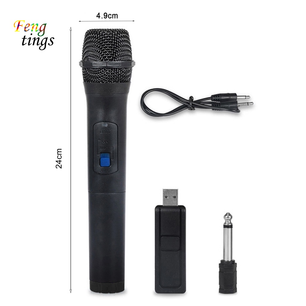 Bộ Micro Không Dây VHF Không Dây Hát Karaoke Bằng Nhựa Chất Lượng Cao