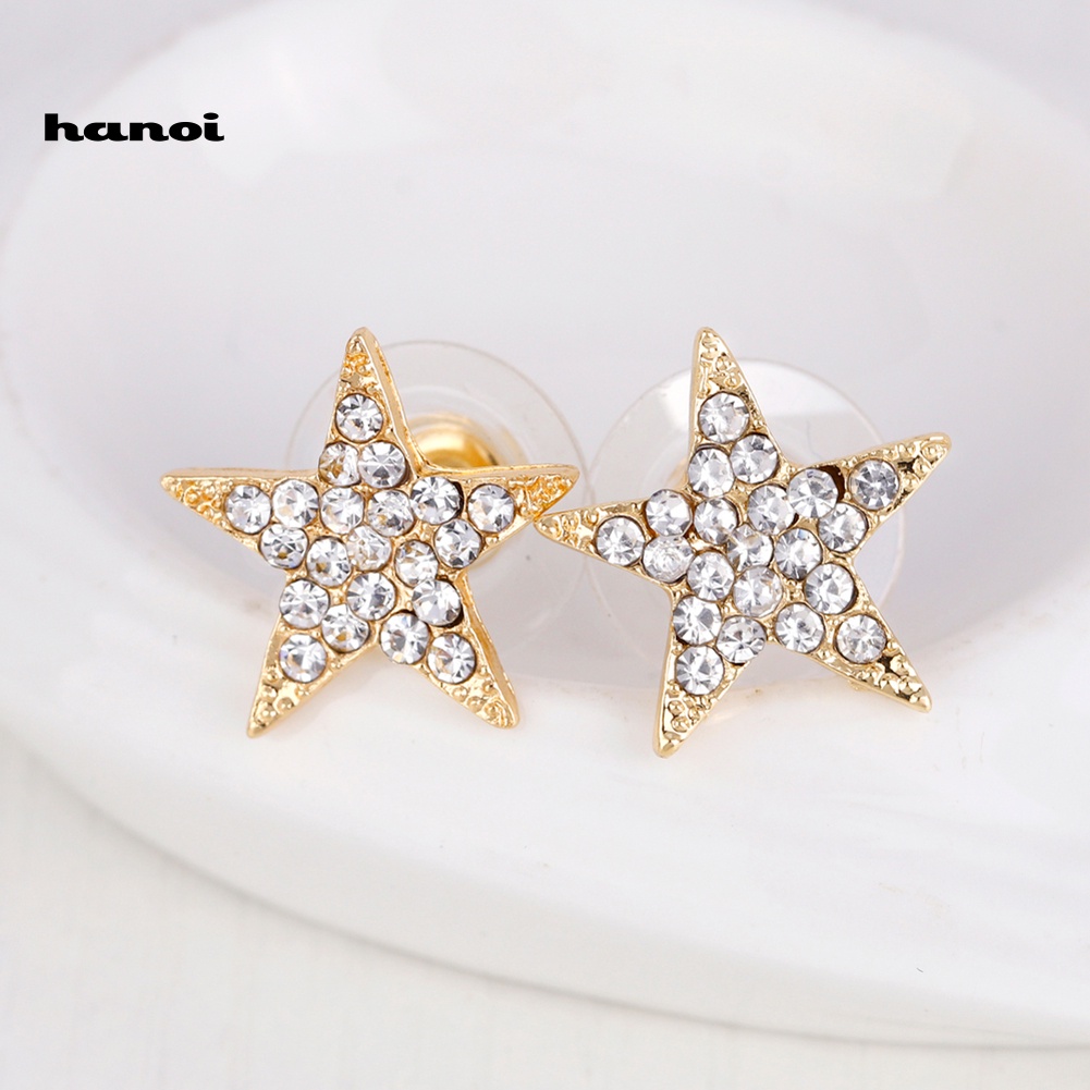 Bộ Trang Sức Hình Ngôi Sao Đính Đá Nhân Tạo Thời Trang