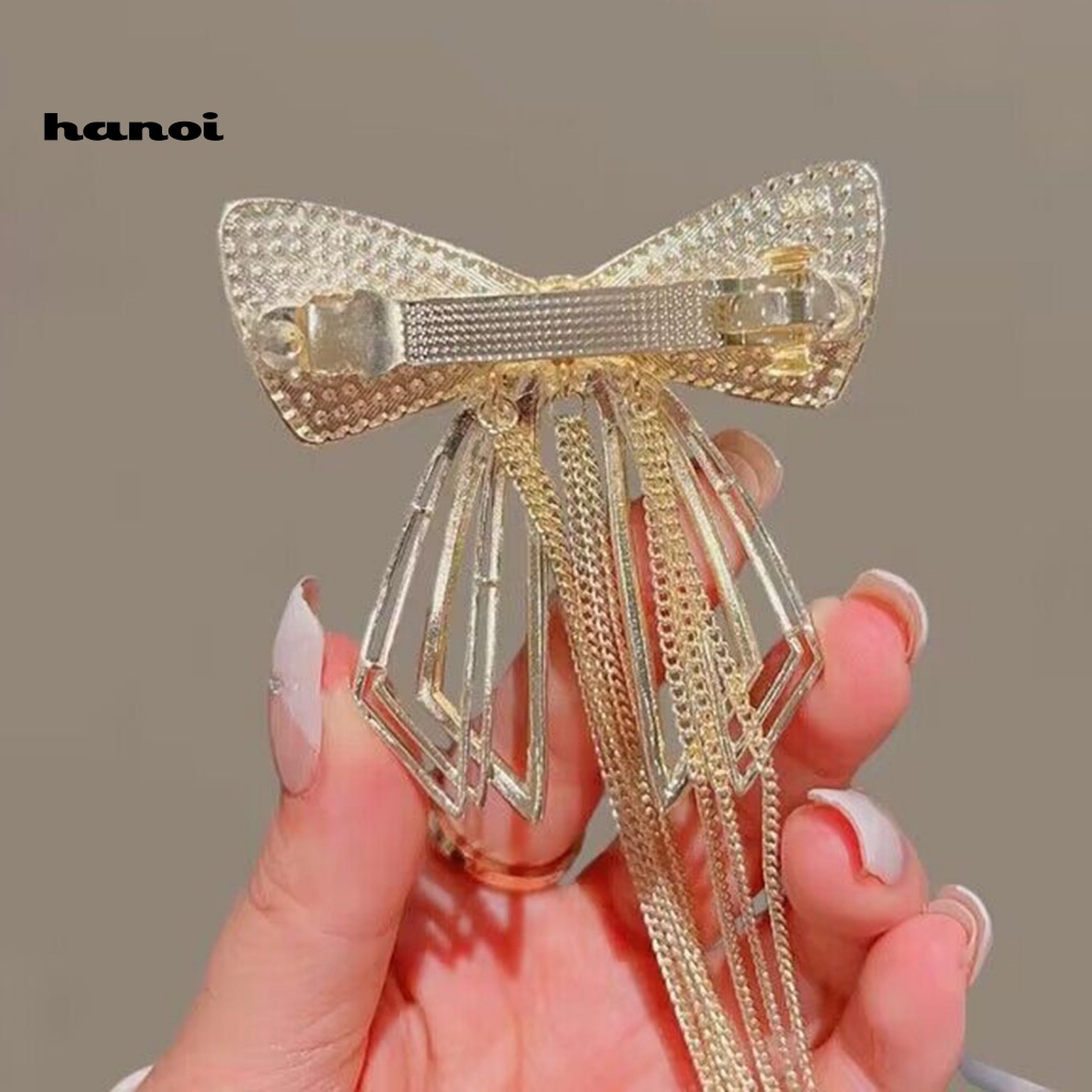 Kẹp Tóc Hình Nơ Đính Đá Thời Trang Sang Trọng