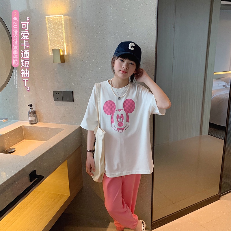 Áo Thun 100% Cotton Tay Ngắn Dáng Rộng In Hình Thời Trang Mới Cho Bé Từ 2-14 Tuổi