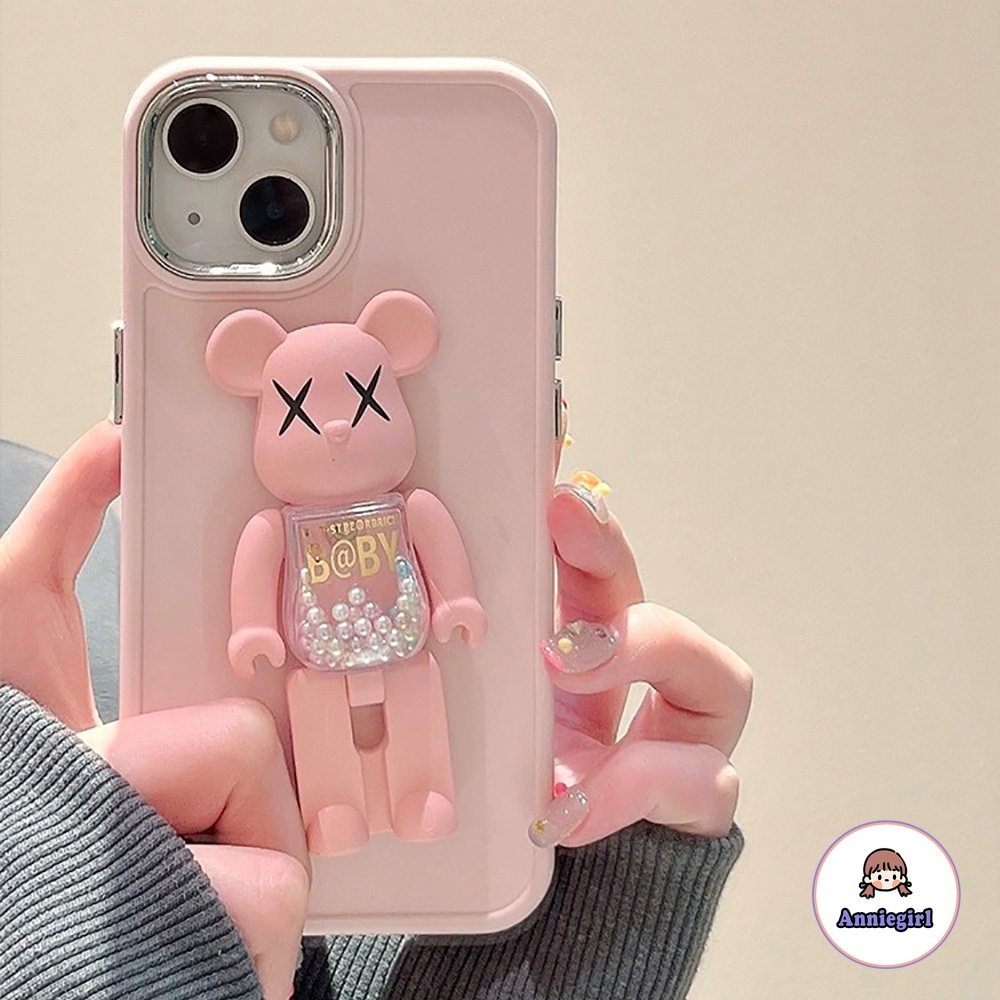 Kaws Ốp Điện Thoại tpu Mềm Có Giá Đỡ Hình Gấu Cho iphone 14 pro max 11 13 15 pro max 12 pro max