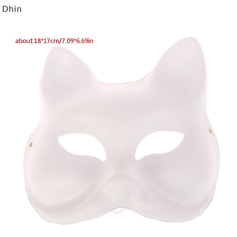Mặt Nạ Hóa Trang Mèo Vẽ Tay DIY Phong Cách Nhật Bản
