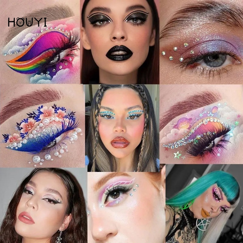 Hạt Đá 3D Nhiều Màu Sắc Bằng Acrylic Trang Trí Mặt Trái Tim