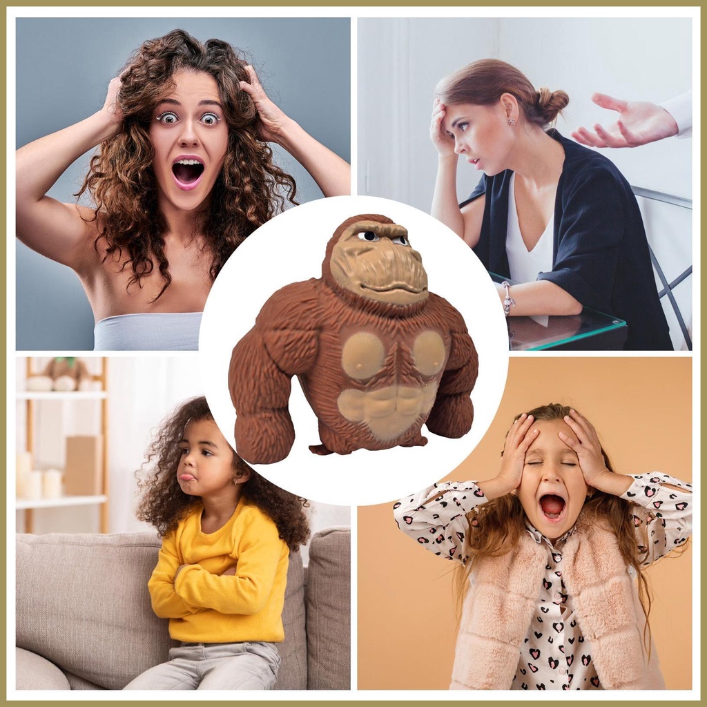 Đồ Chơi Cao Su Hình Chú Khỉ Vui Nhộn Cho Bé paca3vn