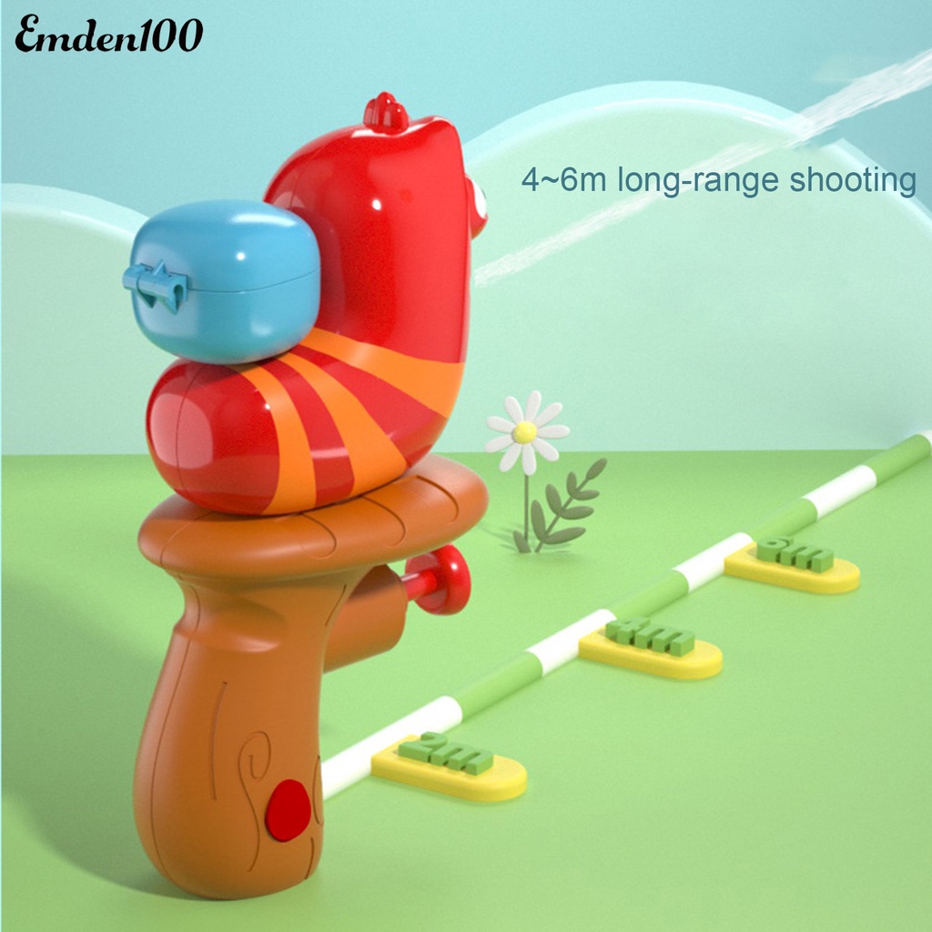 EMDEN Đồ Chơi Bắn Nước Bằng Nhựa abs Cỡ Lớn 4-6cm Họa Tiết Hoạt Hình Dễ Thương Cho Bé