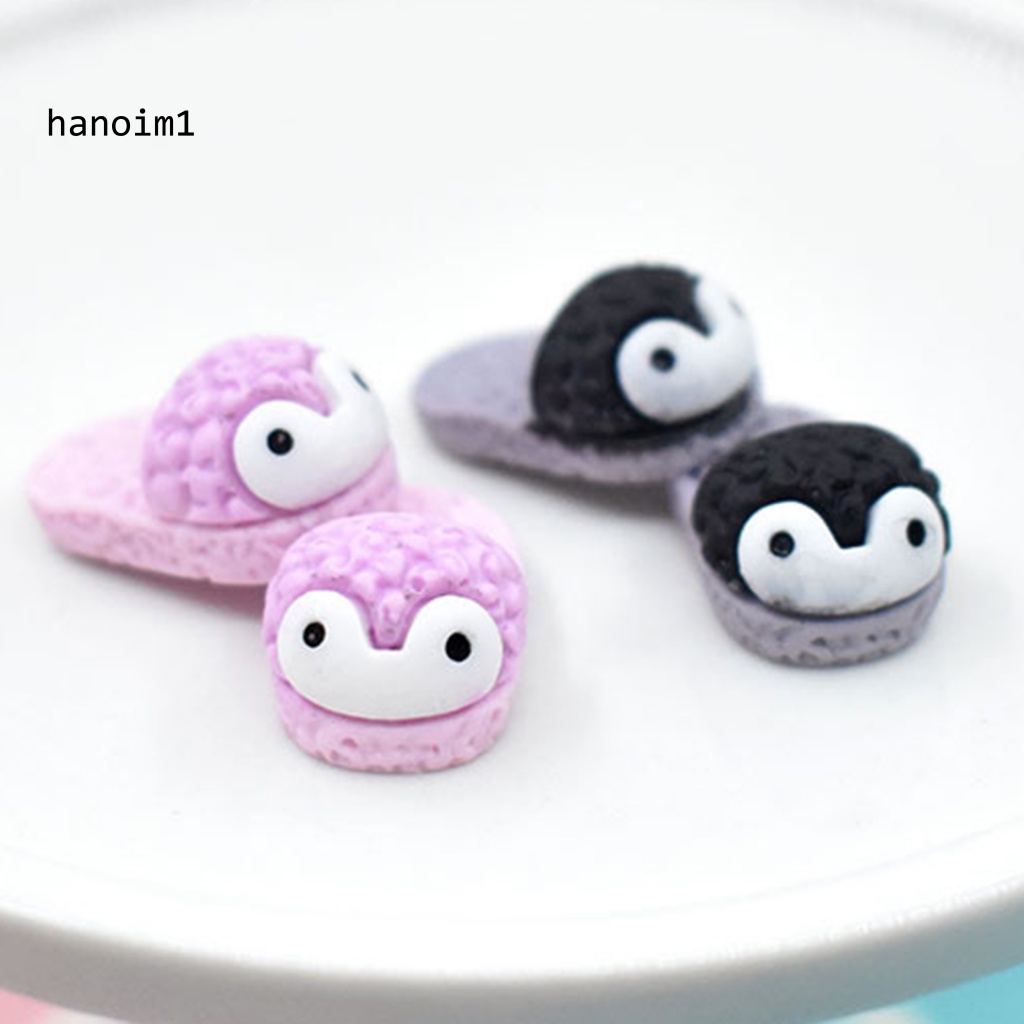 Set 4 Dép Đi Trong Nhà Búp Bê Hình Chim Cánh Cụt Hoạt Hình Mini Cho Bé