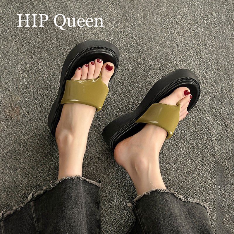 HQ  Dép bánh mì guốc dép sandal nữ Màu Sắc Đơn Giản Thoải Mái Cao Gót Chống Trơn Trượt dép đế xuồng32z072403  Thời trang Thanh lịch fashion Phong cách B28G0R4 36Z230909