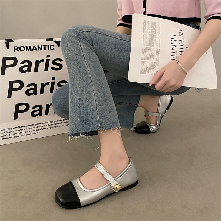 Giày Búp Bê Da PU Mũi Vuông Thời Trang Dành Cho Nữ