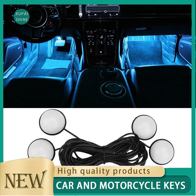 Đèn LED 3 Màu Hình Ngôi Sao Trang Trí Nội Thất Xe Hơi