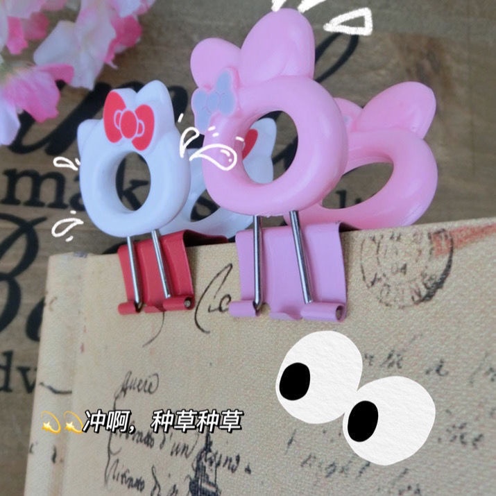 Kẹp Đánh Dấu Trang Sách Bằng Kim Loại Hình Melody Đuôi Dài Dễ Thương