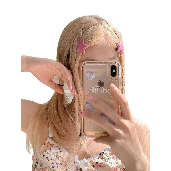 Kẹp Tóc Hình Trái Tim / Chú Ếch Dễ Thương Phong Cách Hàn Quốc Yk2