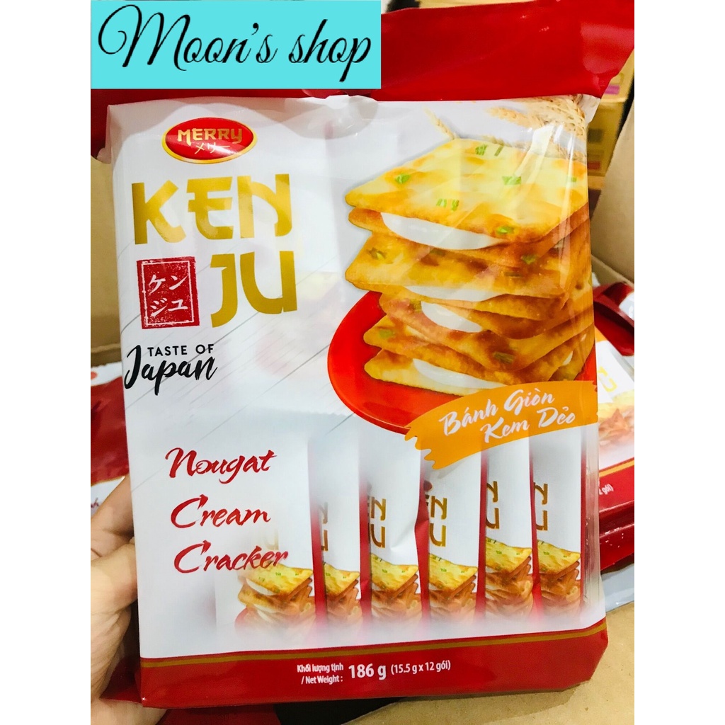Bánh KENJU Kem Dẻo Túi 186g