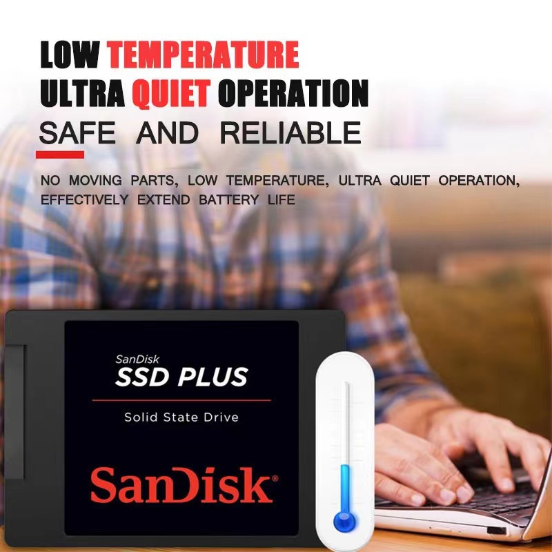 Máy Đọc Thẻ Nhớ sandisk ssd plus sata 535 mb / s 445mb 1t 960g 480g 2t Chất Lượng Cao
