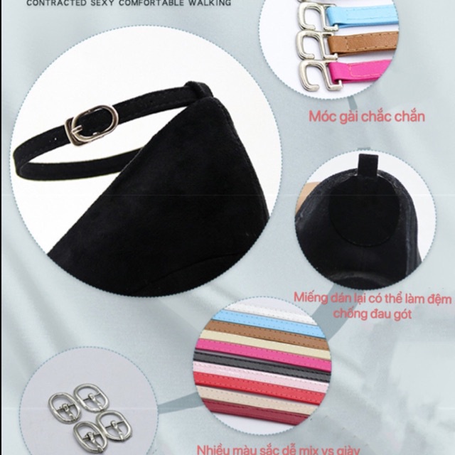 phụ kiện giày *DÂY GIÀY CHỐNG TUỘT GÓT/ DÁN GÓT 2IN1 (Dây dài 29cm-31cm)