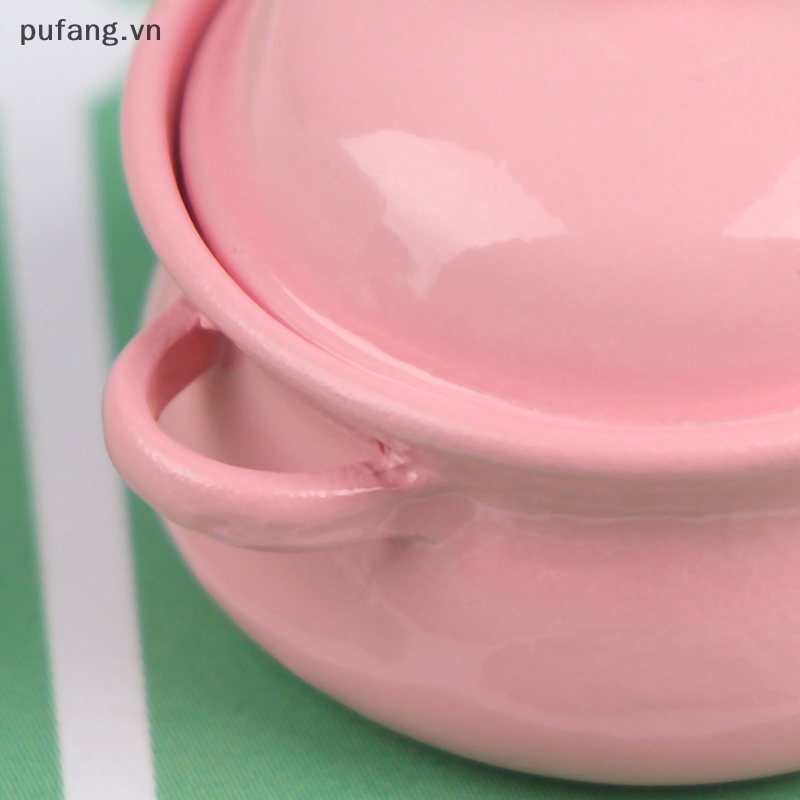 Pufang 1 cái 1/12 dollhouse miniature soup pot đồ dùng nhà bếp đồ chơi mô hình vn