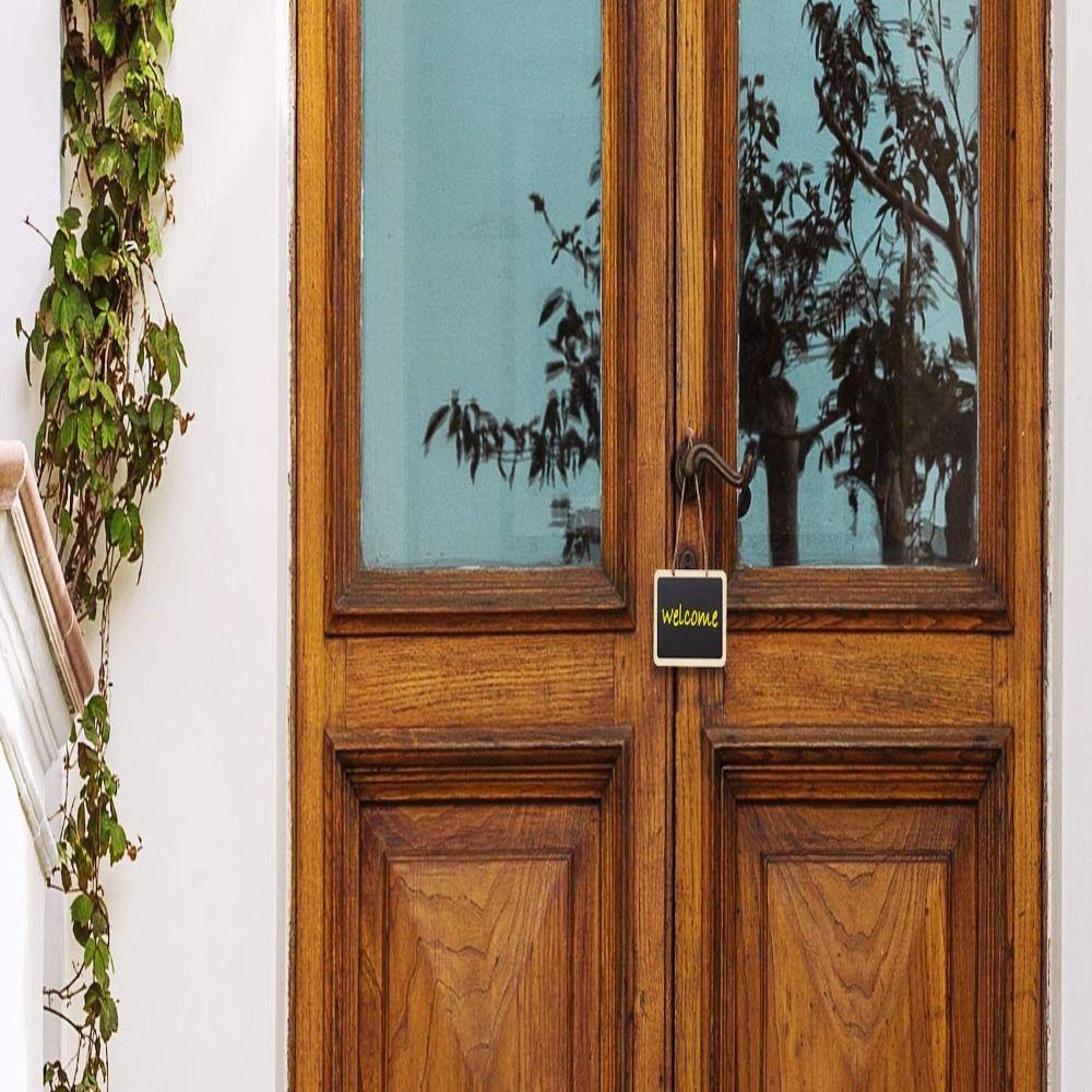 UUMIR Bộ 20 Bảng Đen Viết Phấn mini Kèm 20 Thẻ Ghi Chú Bằng Gỗ Có Thể Xóa Được