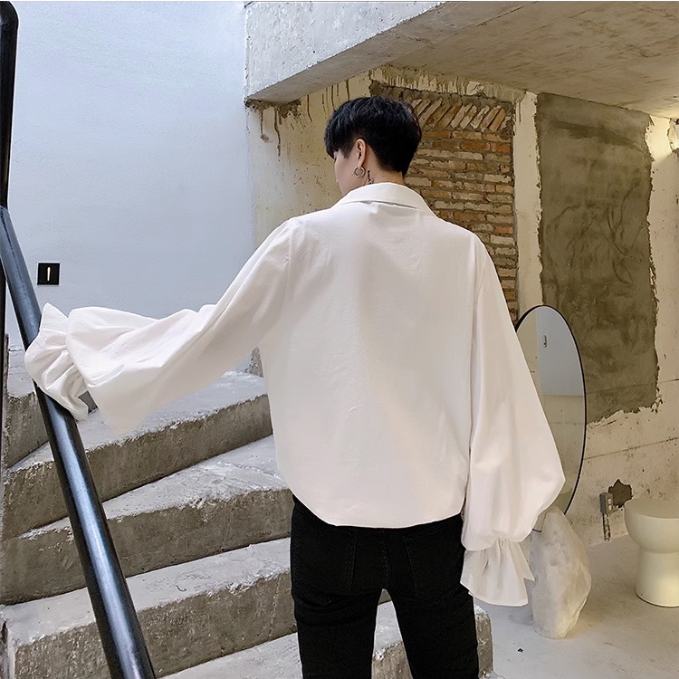 Áo Sơ Mi Tay Dài Phối Dây Rút Phong Cách Âu Mỹ Thời Trang Cho Nam Sơ Mi Trắng Lụa áo đen Nam áo Sơ Mi Basic áo Thời Trang Nam Sơ Mi Hawaii áo Sơ Mi Trắng Cộc Tay