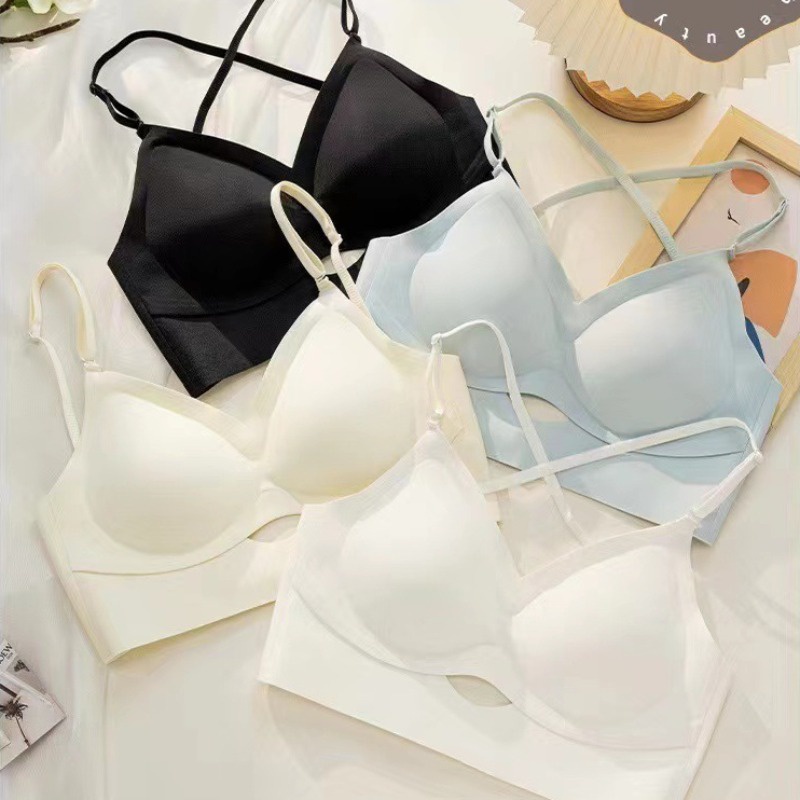 Áo Lót Nâng Ngực Không Đường May Hình Chữ U Hở Lưng Gợi Cảm