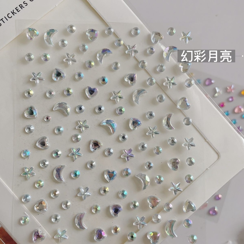 Miếng Dán Trang Trí Móng Tay Hình Ngọc Trai Lấp Lánh