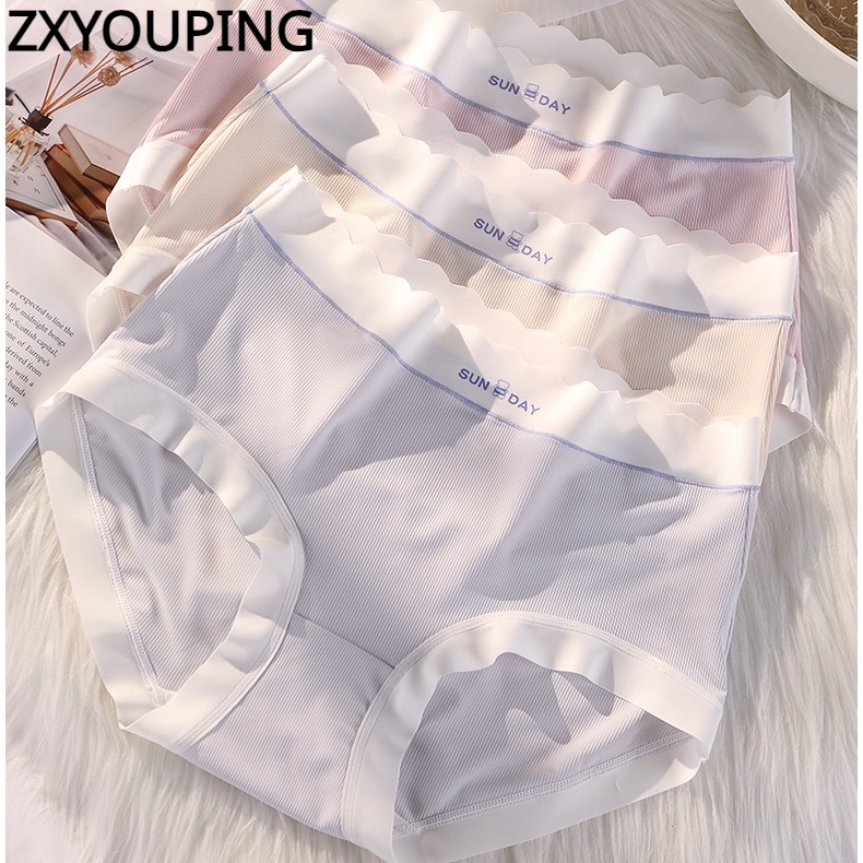 Zxyouing Quần Lót Cotton Lụa Lạnh Không Để Lại Dấu Vết Kháng Khuẩn Size Lớn Phong Cách Nhật Bản Mới Cho Nữ