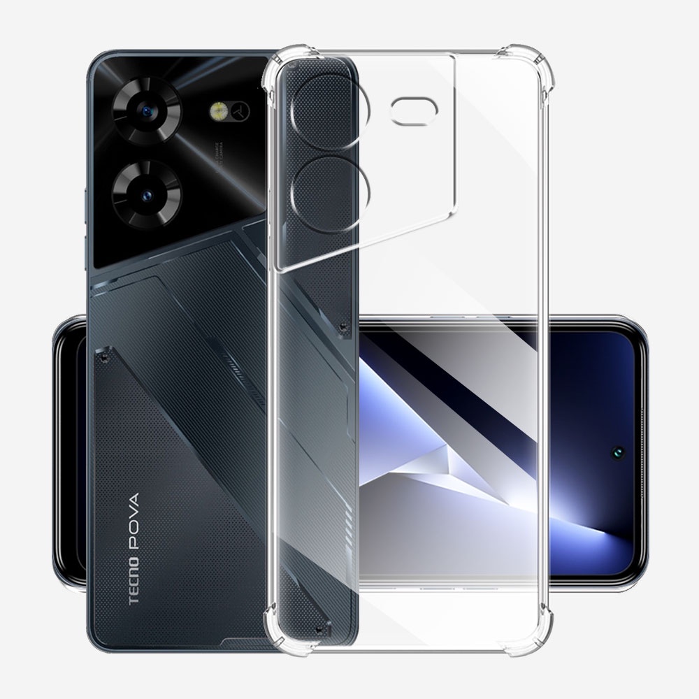 Dành Cho Tecno Pova 5 Ốp Lưng Silicon Mềm Chống Sốc Trong Suốt Cho Tecno Pova5 Techno Pova5 LH7n Ốp 