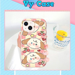 Ốp Điện Thoại TPU trong gân in hình cún Mềm Trong Suốt Chống Sốc Cho IPhone 1411 12 Pro XS 7 8 Plus
