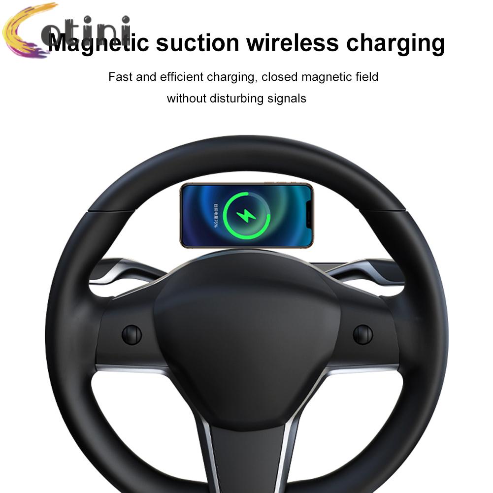 Đế Sạc Điện Thoại Không Dây Có Nam Châm Cho Tesla Model 3 Y