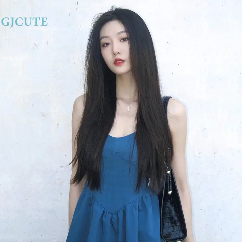 Gjocute Đầm Hai Dây Màu Xanh Dương Phong Cách Pháp Thời Trang Đi Biển Mùa Hè Cho Nữ WTD