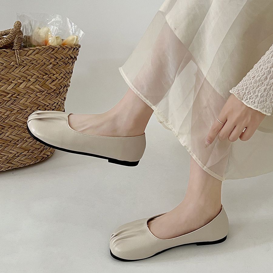 Prowow❤Giày Búp Bê Đế Mềm Phong Cách retro Pháp Cho Nữ