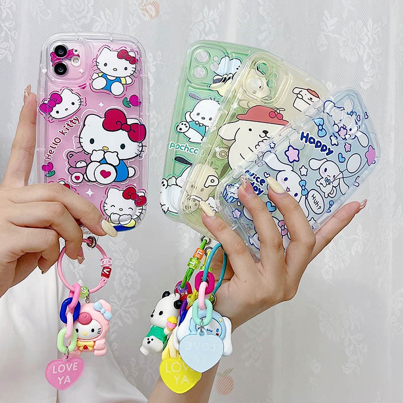 Cinnamoroll purin pochacco dog case cho samsung galaxy s23 ultra s23 plus a71 4g a72 a73 5g a04e cartoon strawberry bear kuromi kitty cat melody rabbit soft tpu phone cover vỏ