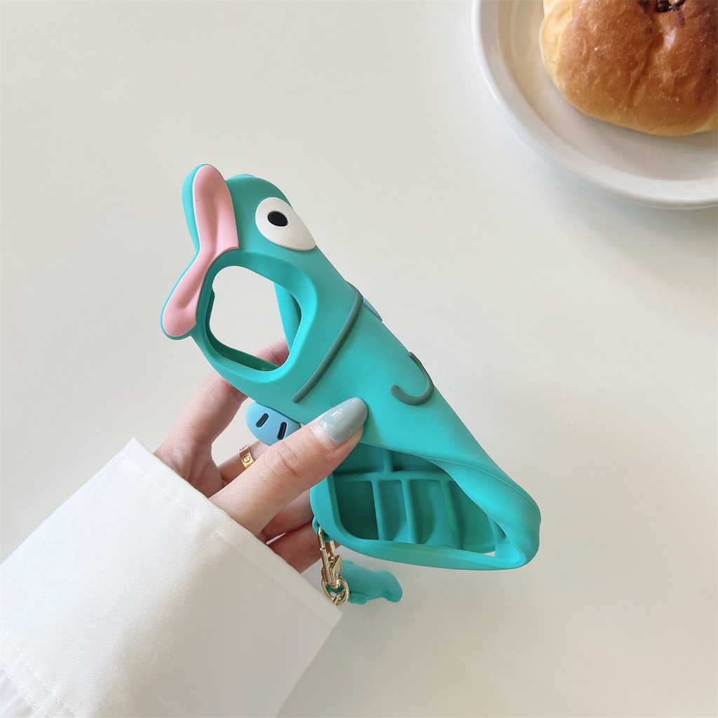 Ốp Điện Thoại Silicon Dẻo Họa Tiết Chú Cá Vui Nhộn Chống Trầy / Rơi / Bụi Bẩn Cho iPhone 11 14 13 12 Pro Max