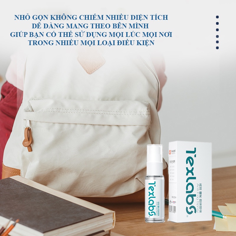 Xịt Lau Mắt Kính Chống Đọng Hơi Nước Sương Mù TEXLAB 20ml