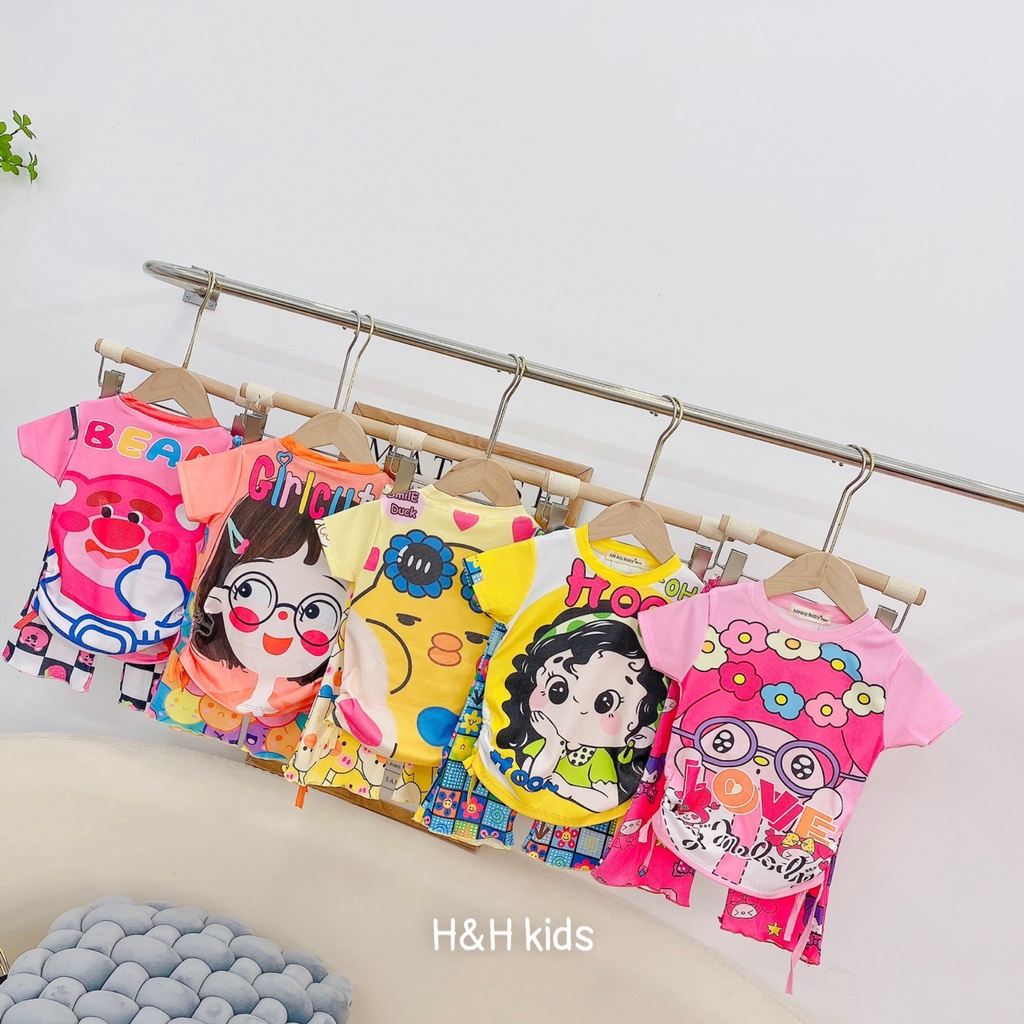 SET THUN TĂM LẠNH HÈ HOẠ TIẾT SIÊU XỊN CHO BÉ