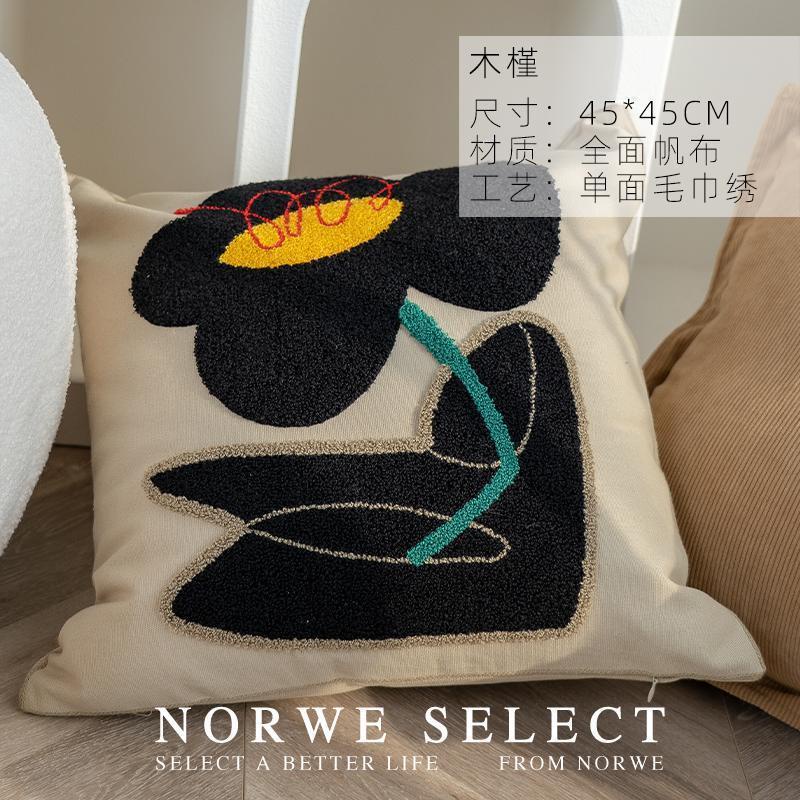 Phong cách bắc âu màu đất gối kết hợp áo gối phòng khách sofa đệm mô hình đệm trang trí