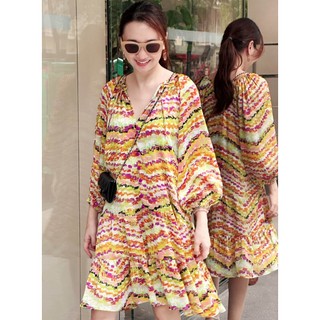 Đầm chiffon nhiều màu xinh xắn bắt mắt