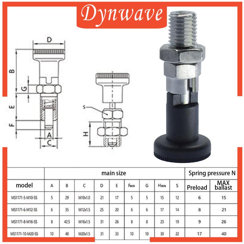 Núm vặn lò xo, pít tông lập chỉ mục lò xo, chốt lò xo, chốt kéo định vị lò xo, khóa vít lò xo