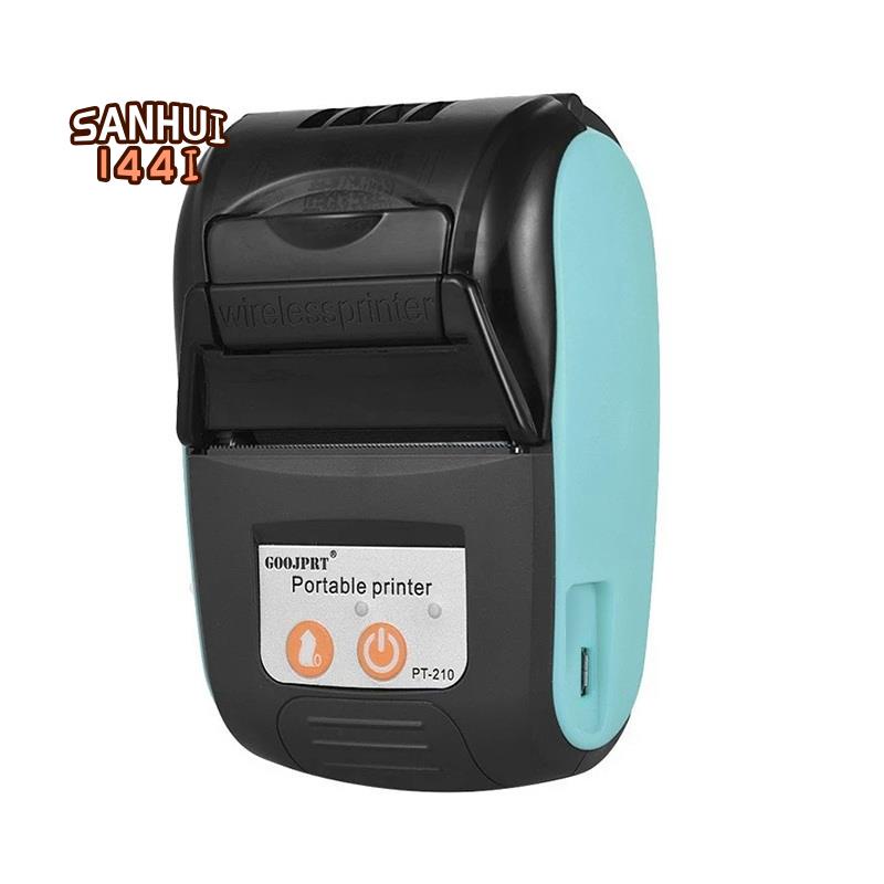 Máy in nhiệt cầm tay goojprt pt-210 máy in hóa đơn 58mm cầm tay cho các cửa hàng bán lẻ nhà hàng nhà máy hậu cần