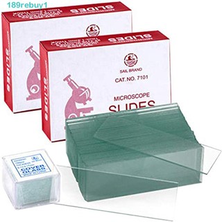 Rebuy1 microscope slides đồ dùng học tập mẫu phòng thí nghiệm slide trong suốt cho mẫu vật kính hiển vi sinh học tái sử dụng kính