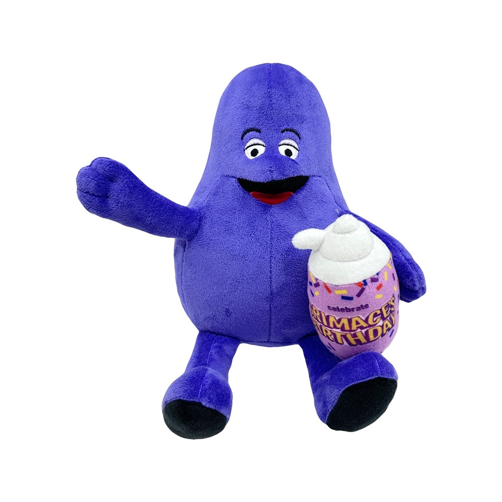 Tiktok grimace shake yellow hat purple grimace milkshake monster đồ chơi sang trọng