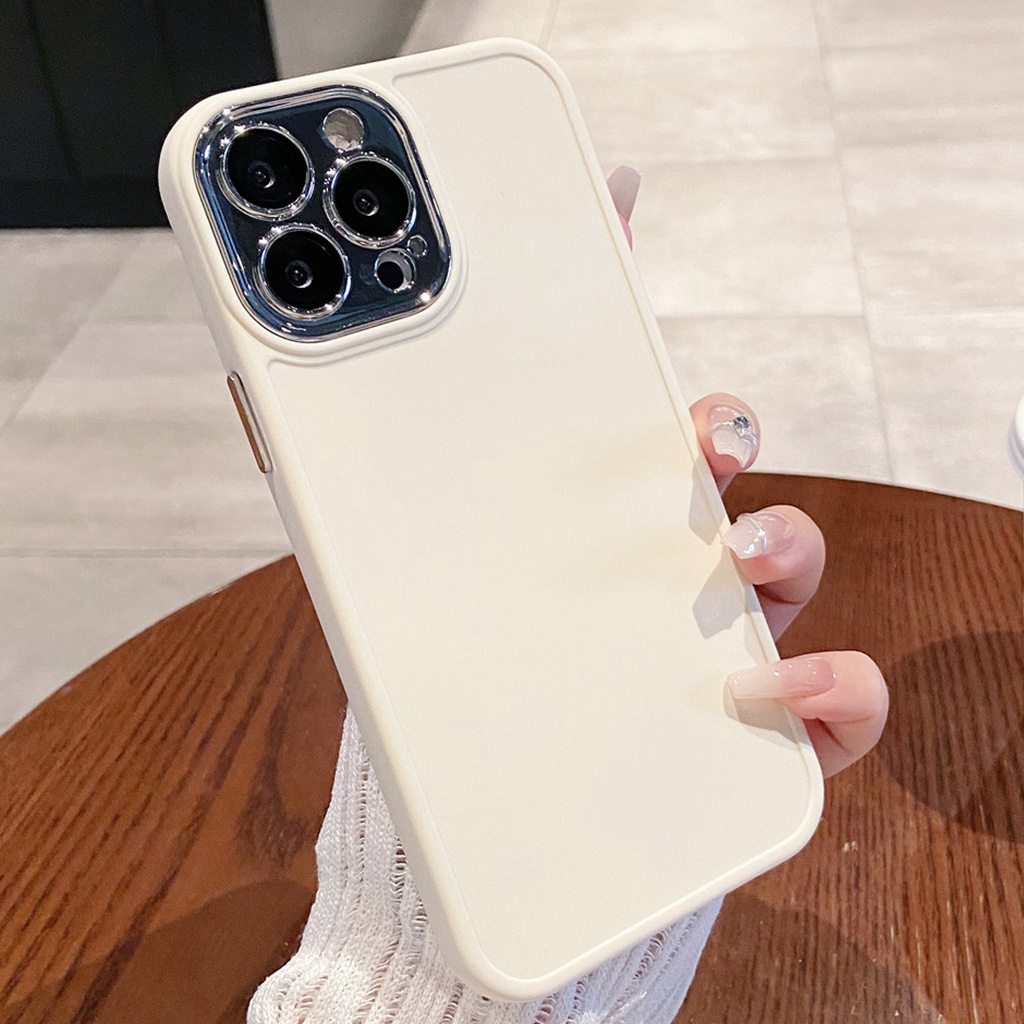 Vỏ cho iphone 11 12 pro max simple candy color soft tpu phone case anti-scratch cellphone cover protection dirt resistance fall-proof shell