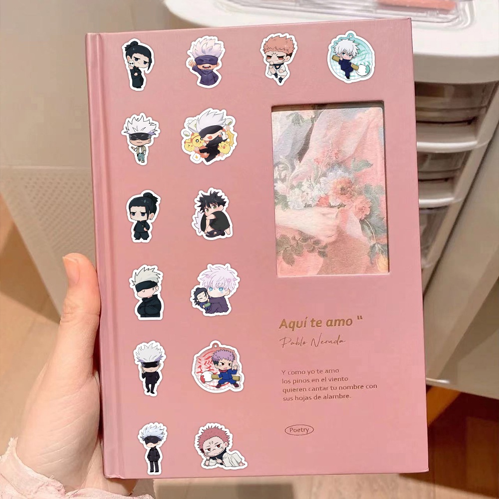 100 cái phim hoạt hình jujutsu kaisen gojo satoru dán cho xe đạp xe máy văn phòng phẩm vali dễ thương anime decal kid toy sticker