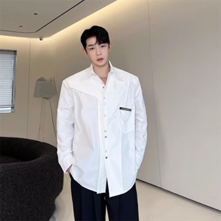 Áo Sơ Mi Nam Dài Tay Thường Ngày Bảo Hộ Lao Động Áo Sơ Mi Ngoài Nam Phiên Bản Hàn Quốc Hợp Thời Trang Phù Hợp Với Áo Sơ Mi Dây Xích M-3XL