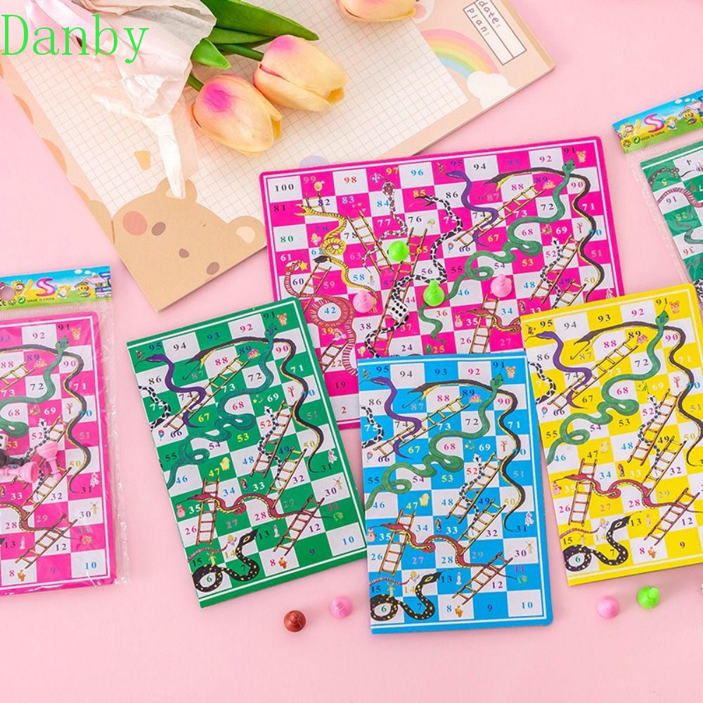 Đồ chơi thang rắn danby, giáo dục di động, bàn cờ bay thú vị bàn cờ gia đình bằng nhựa đồ chơi cho trẻ em