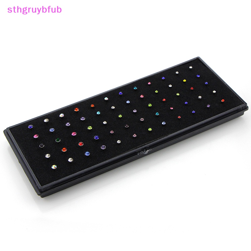 Sthb 40/60/120/160 cái bộ thời trang pha lê c hình dạng mũi vòng thép không gỉ nhiều màu uốn cong mũi đinh tán cho nữ trang sức vn