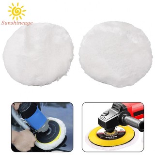 2 cái 4 inch 100mm len đánh bóng pad mài len pad móc và vòng đệm-miếng đệm