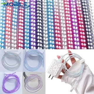 Bộ bảo vệ cáp đường truyền dữ liệu sạc usb 1,4m / dây sạc cáp tai nghe dây quấn xoắn ốc / bảo vệ dây bọc cáp bộ tổ chức winder / bộ bảo vệ cáp xoắn ốc /