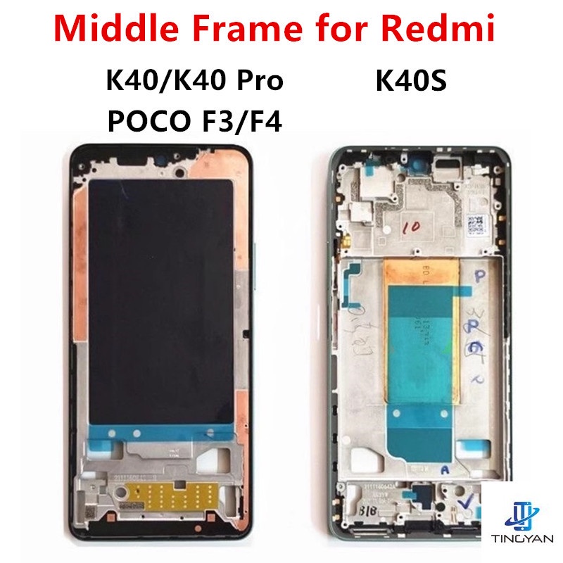 Đối với xiaomi redmi k40 pro k40s poco f3 f4 tấm khung giữa bảng điều khiển lcd hỗ trợ khung giữa thay thế các bộ phận sửa chữa