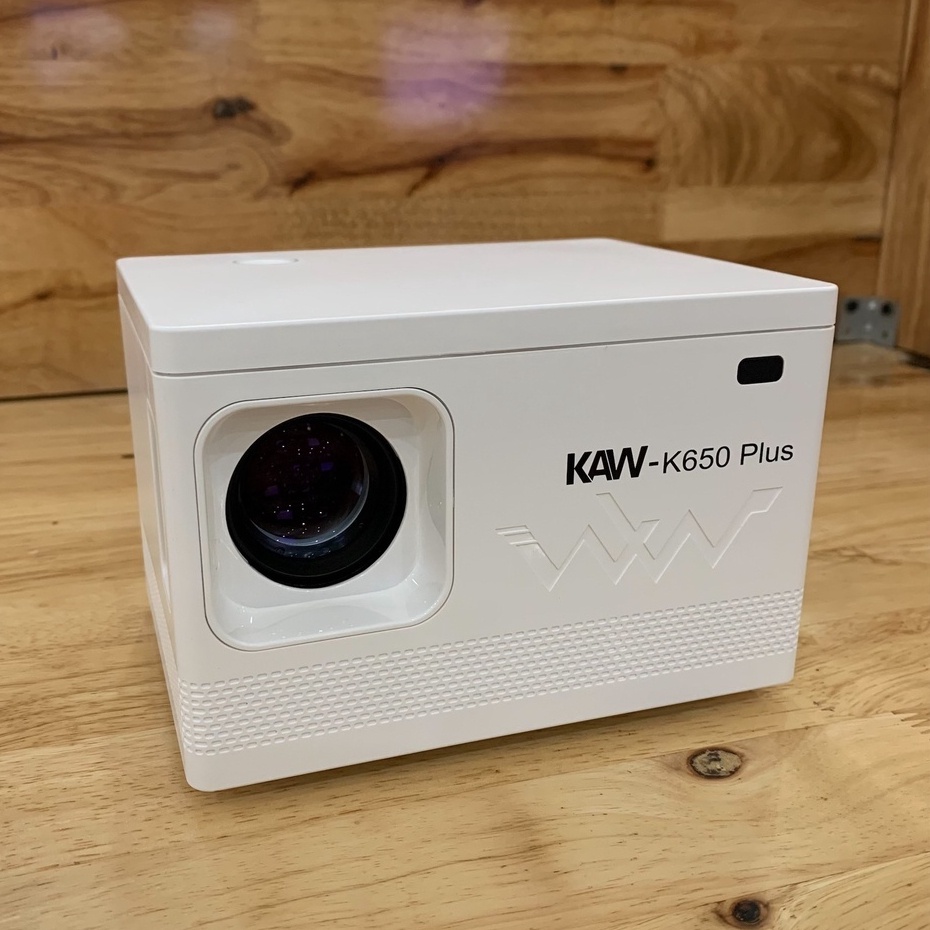Máy chiếu mini Kaw K650 Plus - Hàng Chính Hãng, Độ Phân Giải 1080P, Âm Thanh Audio Sắc Nét, Bảo hành 1 đổi 1