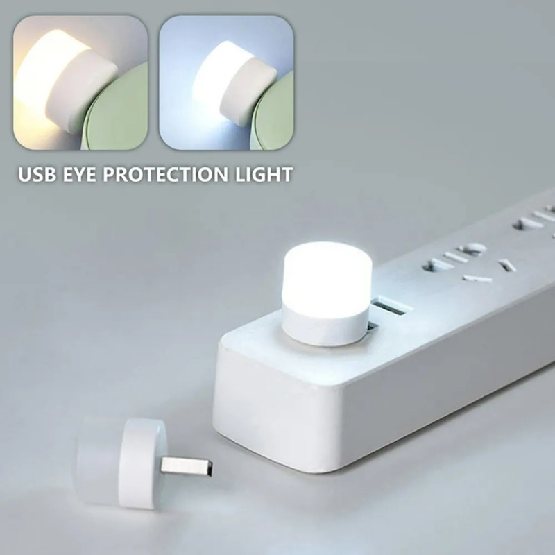 Bóng đèn led mini / đèn sách bảo vệ mắt siêu sáng 5v 1w / đèn bảo vệ mắt đọc tròn / đèn cắm usb mini / nguồn điện di động máy tính sạc usb đèn ngủ nhỏ